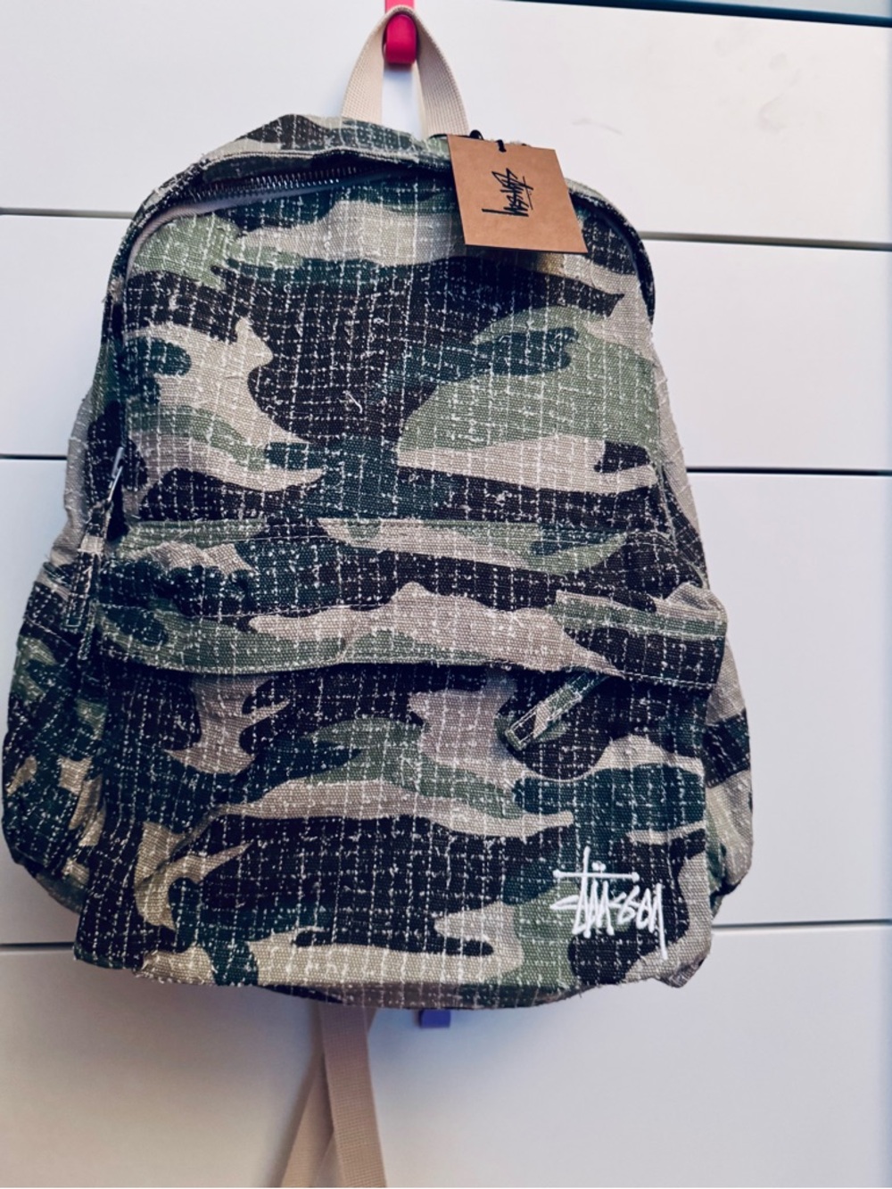 Stussy Green Camo Backpack